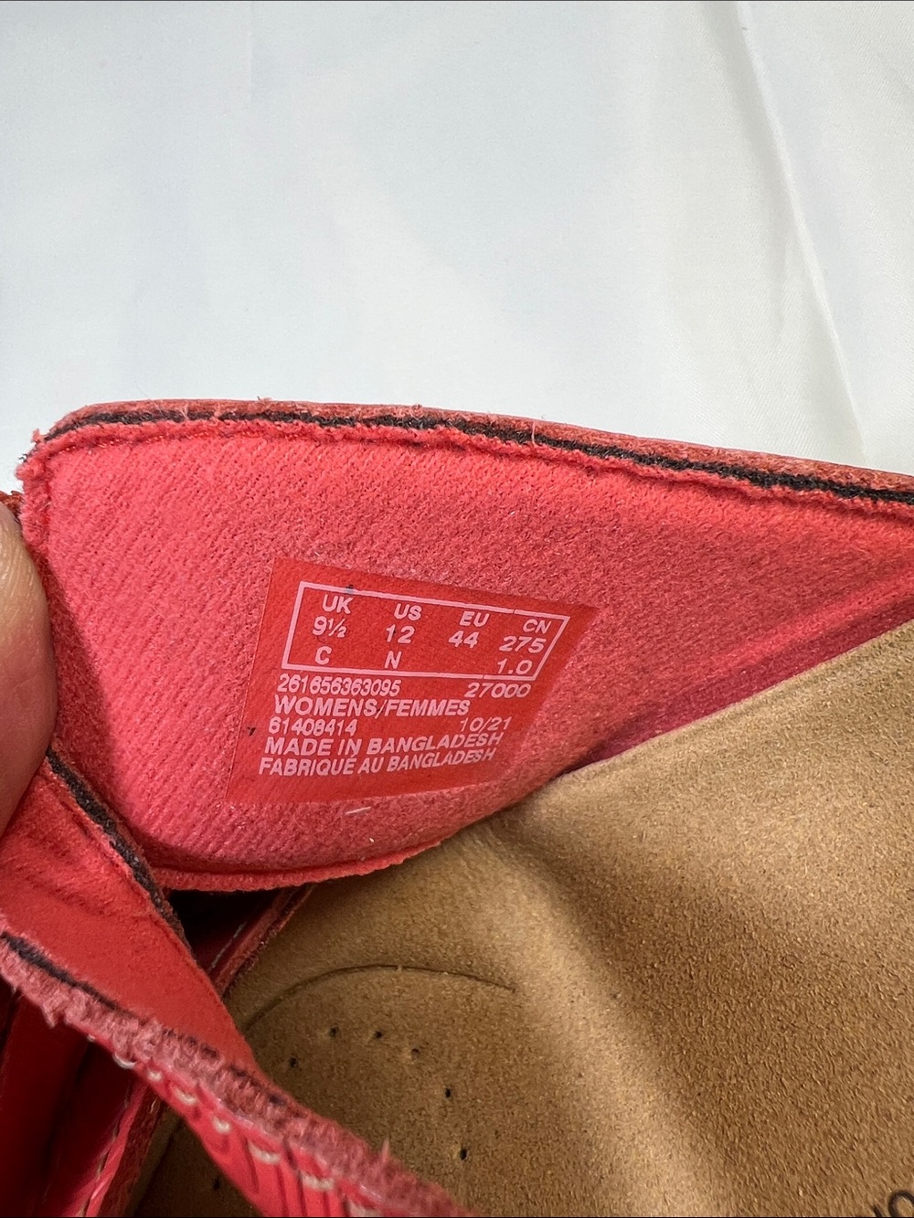 Clarks Coral Red Multi-Strap Slide Sandals - Picture 11 of 11